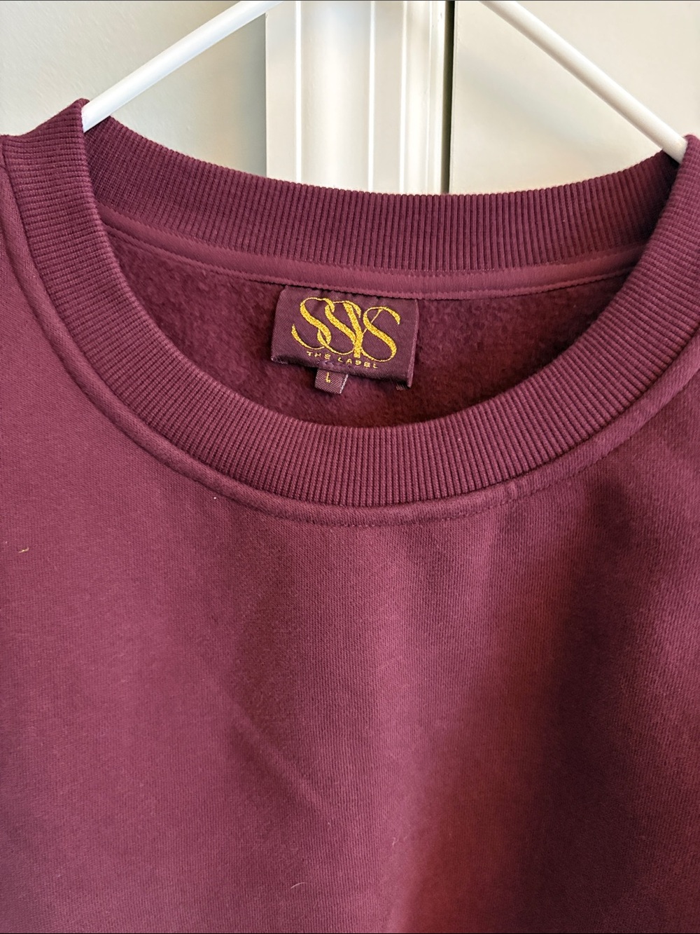 SSYS The Label Maroon and Light Gray Sweatshirt - Picture 3 of 3